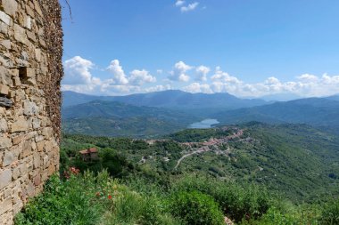 İtalya 'da Campania' da doğal park manzarası.