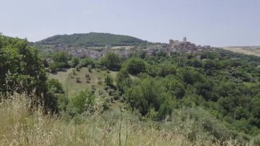 Cancellara çevresindeki manzara, İtalya 'nın Potenza eyaletinde küçük bir kasaba..