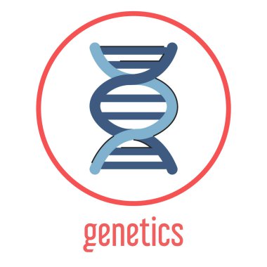 DNA vektörü izole edildi. Genetik tanı konsepti, basit DNA yapısı. Tıp ve bilim kavramı.