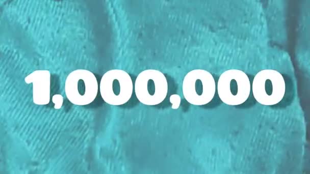 100万の移動シーン グリーン — ストック動画