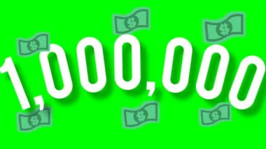 krom anahtar arka planında bir milyon animasyon