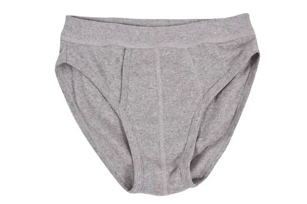 Gray Men Underwear White Background Isolated — Stock Photo, Image