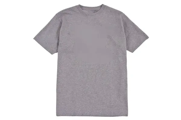 Gray Shirt Clipping Path — Stock Photo, Image