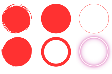 Şeffaf bir arkaplanda kırmızı daire seti. png