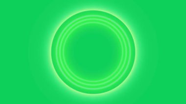 Yeşil ekran arkaplan ile parlayan yeşil ışık görüntüleri.