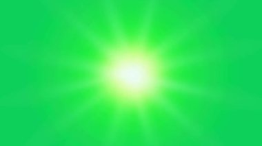 Yeşil ekran arkaplan ile parlayan yeşil ışık görüntüleri.