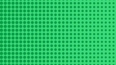 Yeşil ekran arkaplanındaki yarım ton noktalar geçiş yapıyor