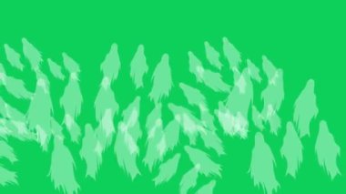 Hayalet sembolü yeşil ekran.