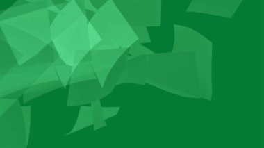 Beyaz kağıtlar yeşil arka plana düşüyor. Birleşiklik ve sunum için Yeşil Ekran.