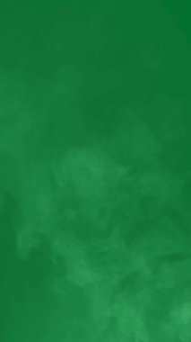 Yeşil Ekran Arkaplanı ile İnce Beyaz Duman Esiyor. Duman yeşil parke ile düşey buhar üfleme, beyaz duman yeşil ekran hareket grafikleri, duman yeşil ekran pişirme buhar