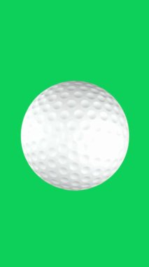 Yeşil srceen üzerinde golf topu