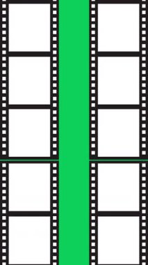 Film Kaplaması Twitch film şeridi çerçeve Üstü Akış Üstü Ekran Koruyucuları Arkaplanı. 