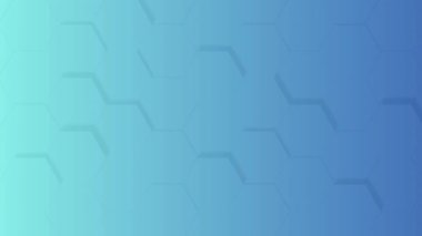 Altıgen şekilli dijital mavi eğimli fütüristik teknoloji arkaplanı