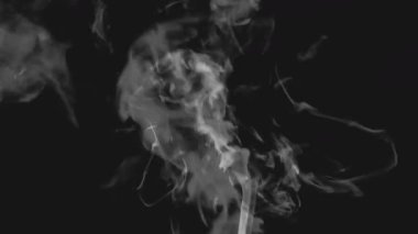 Sis ve Duman Kara Grunge Duvarı Görüntü Arkaplanı.