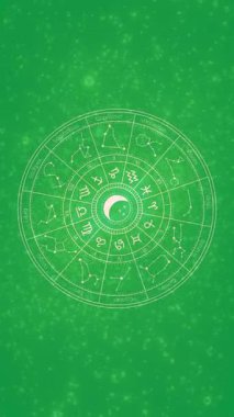 Burç İçeriği Yeşil Ekran için Burç İşareti Döngüsü