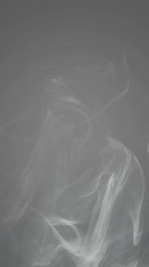 Video Düzenleme İçin Duman Sisi ve Bulutlar Gri Arkaplan Dramatik Atmosferik Efektleri