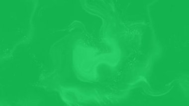 Görsel Efektler İçin Yeşil Ekranda Soyut Elementler Yüzüyor