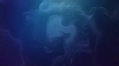 Koyu Mavi Arkaplanda Soyut Işık Patlaması