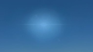 Parlak Mavi Arkaplan Animasyonunda Soyut Işık Fişekleri.