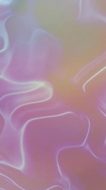 Holografik Işık ve Sıvı Hareketi ile Yumuşak Pastel Soyut Arkaplan
