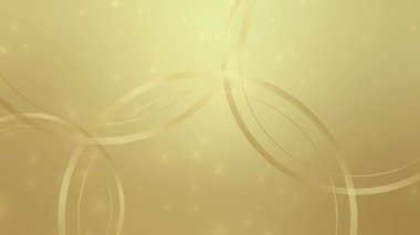 Yüksek Kaliteli Soyut Çember Altın Arkaplan Geometrik Deseni