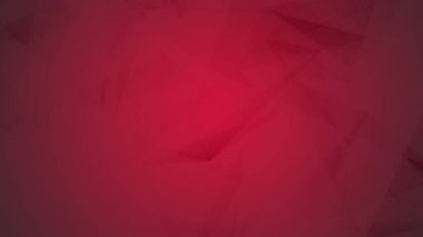 Koyu Kırmızı Arkaplan Soyut Canlandırmasında Geometrik Çokgen Hareketi