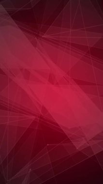 Modern Tasarım İçin Koyu Kırmızı Çokgen Soyut Döngü Hareketi Videosu