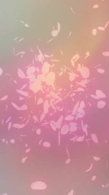 Pastel Renk Gradyan Yüksek Kalite Döngülü Zarif Sakura Yaprakları