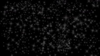 Parıldayan Yıldızlı Gökyüzü Hareketi Arka plan HD Parıldayan Yıldızlar Kara Gece Gökyüzü Canlandırması