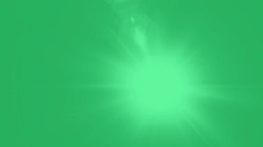 Lens Krom Anahtar Yeşil Ekran. Optik lensler yeşil ekranı parlatsın. 4K Çözünürlüğü