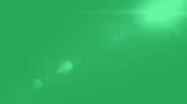 Lens Krom Anahtar Yeşil Ekran. Optik lensler yeşil ekranı parlatsın. 4K Çözünürlüğü