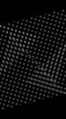 Yüksek Kalite Teknoloji Noktaları Siyah Arkaplanda Dalgalanır