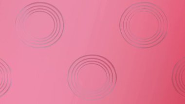 Sıcak Kırmızı Arkaplan Üzerine Zarif Çemberler Döngüsü