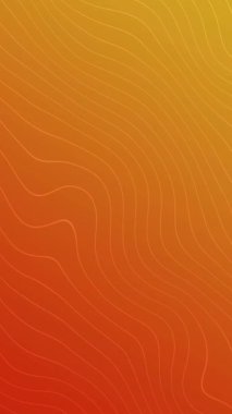 Turuncu Arkaplanda Dalgalı Çizgiler Soyut Hareket Döngüsü