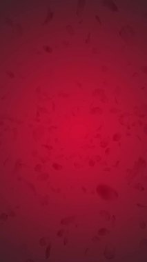 Koyu Kırmızı Arkaplan Hareketi Videosunda Yüzen Kırmızı Gül Yaprakları