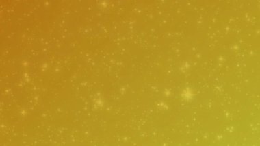 Yüksek Kalitede Parıldayan Yıldızlar Efektiyle Sarı Arkaplan Videosu