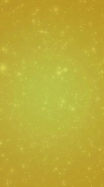 Yüksek Kalitede Parıldayan Yıldızlar Efektiyle Sarı Arkaplan Videosu