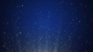 Koyu Mavi Arkaplan Videosundaki Parıltı Tozu Yüksek Kalitede