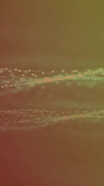 Turuncu Arkaplanda Dalga Teknolojisinin Yüksek Kaliteli Video Görüntüsü