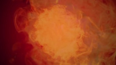 Koyu Kırmızı Arkaplan 'daki Soyut Patlamanın Video Görüntüsü