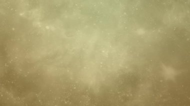 Altın Tonlu Bir Nebulanın Yüksek Kaliteli Video Görüntüsü