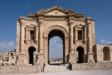 Hadrian Kemeri, Jerash 'taki Antik Roma Geçidi, eski adıyla Gerasa, Ürdün.