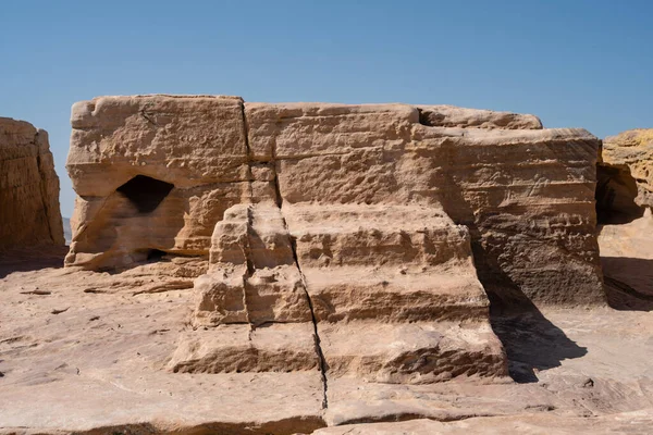 Alto Lugar Sacrifício Petra Jordânia — Fotografia de Stock
