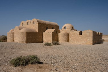 Ürdün dışındaki Qasr Amra veya Quasayr Amra Çöl Kalesi