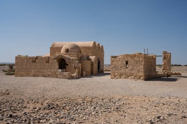 Ürdün dışındaki Qasr Amra veya Quasayr Amra Çöl Kalesi