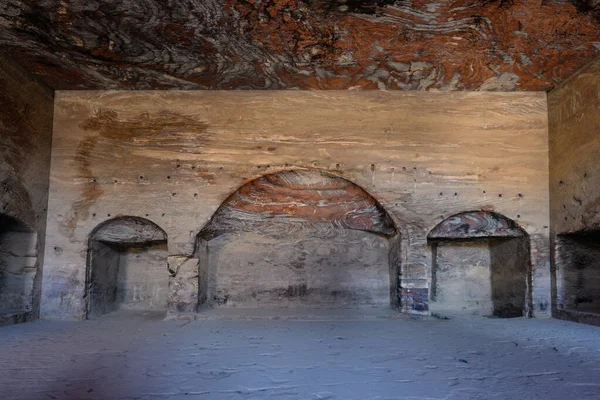 Ürdün Petra Şehrinde Malchus Kraliyet Mezarlığı Olarak Bilinir — Stok fotoğraf