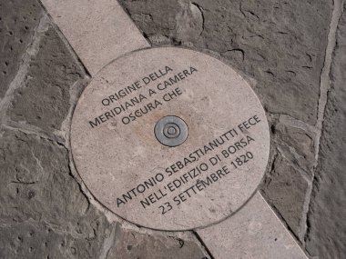 Trieste Meridian, Ticaret Odası 'ndaki Obscura Kamerasının Güneş Saati' nin Kökenini İşaretliyor