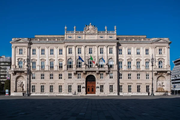 Trieste Itália Junho 2022 Palácio Triestino Palazzo Del Lloyd Sede — Fotografia de Stock