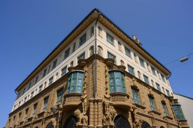 Çek Cumhuriyeti 'nin Ceske Budejovice kentindeki Eski Belediye Tasarruf Bankası Binası
