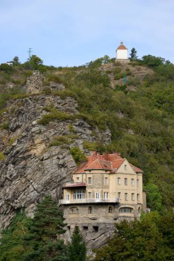 Villa Krammer or Krammerova Vila with Rock Garden in Znojmo, Moravia, Czech Republic clipart